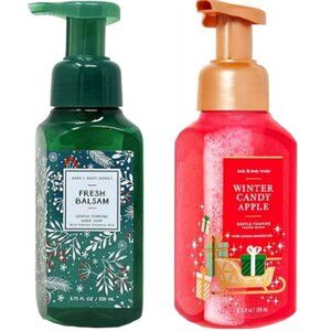 *New Bath & Body Works Foaming Hand Soaps - Fresh Balsam and Winter Candy Apple